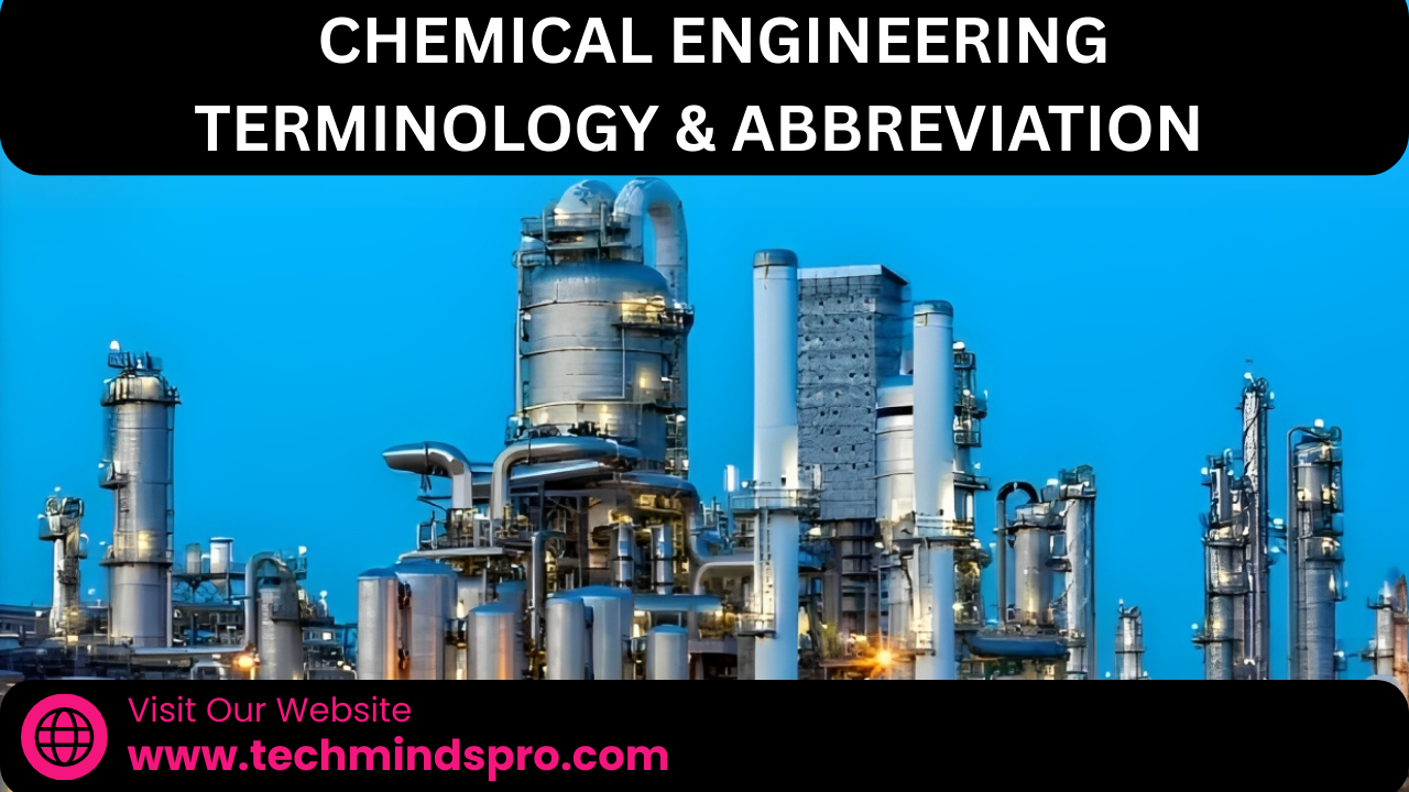 Chemical engineering abbreviation and terminology